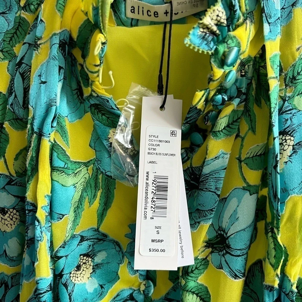 ALICE + OLIVIA Jordana Bow-Collar Button-Front Blouse - Picture 14 of 14